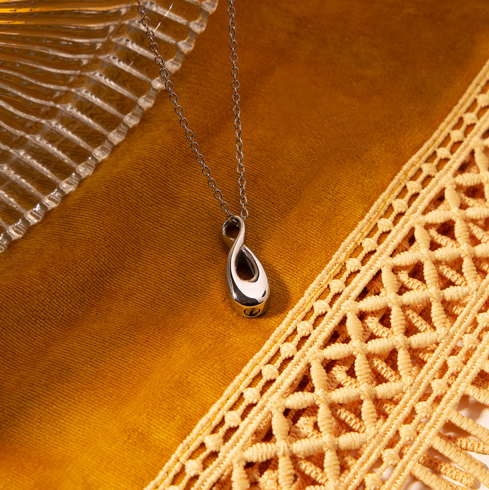 Infinity Loop Pendant - Lotus
