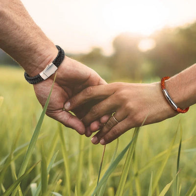 Embrace Remembrance Leather Bracelet - Natural Grace