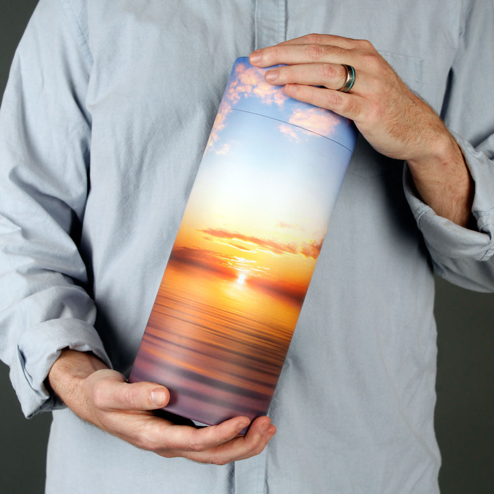 Peaceful Ocean Sunset Scattering - Cremation Society